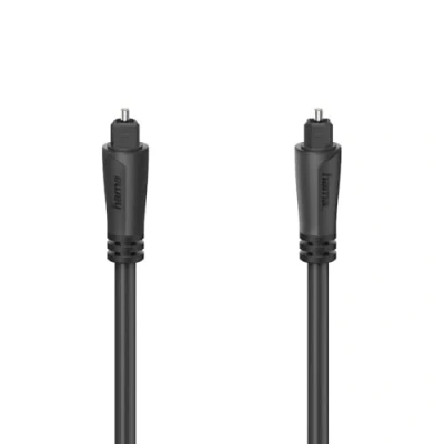 Abbildung von Hama Audio Lichtleiter Kabel, ODT Stecker (Toslink), 0,75 m Kabel Toslink, (75 cm)