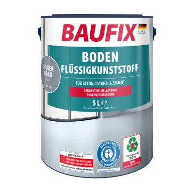 Abbildung von Boden Flüssigkunststoff 5 l, silbergrau