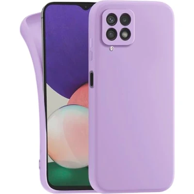 Abbildung von MyGadget Hülle für Samsung Galaxy M53 5G robuste Silikon Schutzhülle TPU Case Slim Silikonhülle Back Cover Kratzfest Handyhülle Matt Lila