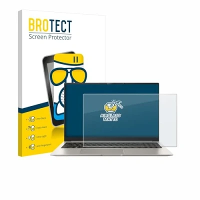 Abbildung von BROTECT Entspiegelungs Schutzglas für ASUS ZenBook 15 OLED UM3504 Schutz Folie Panzerfolie Glas Matt [Extrem Kratzfest 9H, Anti Reflex]