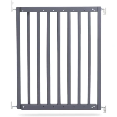 Abbildung von Safetots Robustes Holz Babygitter für Treppen, Grau, 63.5 cm 105.5 cm, Schraubgitter, Schraubbefestigung als Sicherheitssperre, stilvolles Design und praktisches Sicherheitsgitter