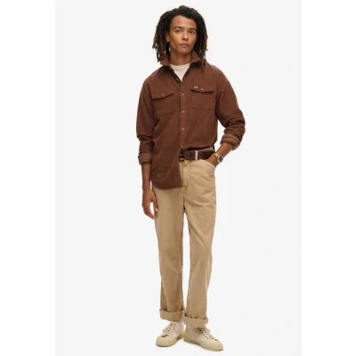 Abbildung von Superdry Trails Hemd, Herren, Größe: Large, Potting soil brown