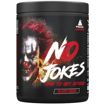 Abbildung von PEAK No Jokes 600g Geschmack Bloody Cherry I 30 Portionen Pulver Pre Workout Booster mit Ashwagandha KSM 66 Koffein Arginin HCl L Citrullin Guarana Energie und Muskelpump 600 g