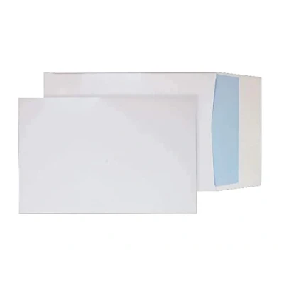 Abbildung von Blake Purely Packaging 41060 FAlten Versandtasche Haftklebung Weiß B4 350 x 250 25 mm 140 g/m² 125 Stück