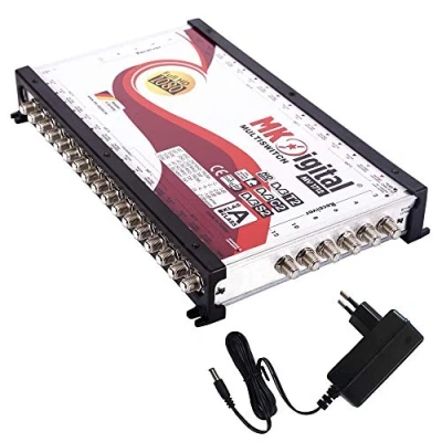 Abbildung von MK Digital MV Serie Multischalter, Multiswitch SAT Verteiler kaskadierbar (FullHD, HDTV, 4K, UHD, 8K) … (17/12 Multischalter)