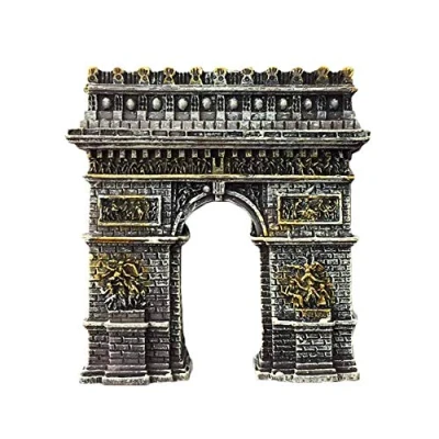 Abbildung von 3D Arc de Triomphe Paris Frankreich Kühlschrank Kühlschrankmagnet Touristische Souvenirs Handarbeit Harz Handwerk Magnetische Aufkleber Home Küche Dekoration Reise Geschenk