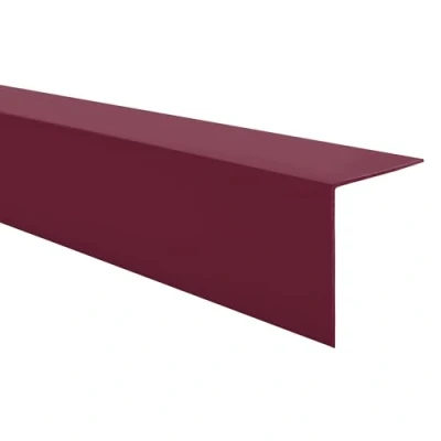 Abbildung von Quest PVC Kantenschutzwinkel Ohne Klebeband Kantenleiste und Eckenschutz Eckleiste Winkelprofil 20x20mm, 200cm, Burgunderrote