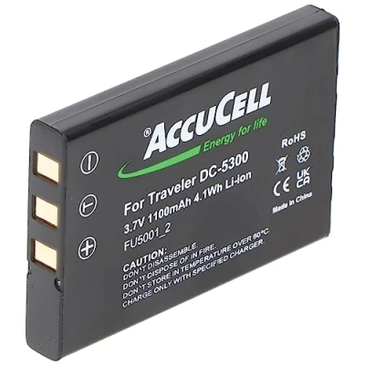 Abbildung von AccuCell Akku passend für Casio QV R3, R4, LI 20B