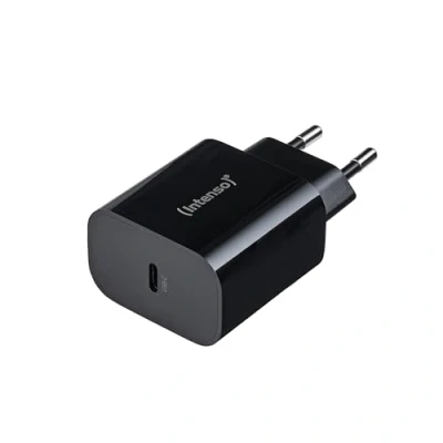 Abbildung von Intenso Power Adapter W20C, 20W, USB C Anschluss, für iPhone, Samsung Galaxy, iPad und mehr, schwarz