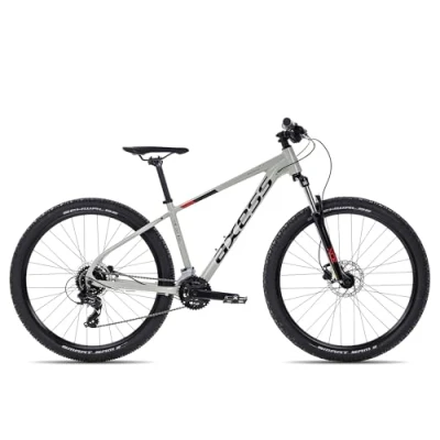 Abbildung von Axess Mountainbike BRASH, 16 Gang Shimano RD TX800 8 Schaltwerk, Kettenschaltung, MTB Hardtail Herrenfahrrad 27,5 Zoll schwarz/grau