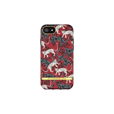 Abbildung von Richmond &amp; Finch Hülle Kompatibel mit iPhone 6, 6s, 7, 8, SE 3, Samba Roter Leopard Gehäuse, Komplett Schützende Handyhülle