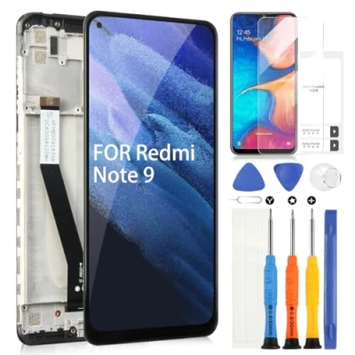 Abbildung von ARSSLY Bildschirm für Xiaomi Redmi Note 9 M2003J15SG M2003J15SS / 10X 4G M2003J15SC 6,53 Zoll LCD Display Touchscreen Digitazer Assembly Ersatz mit Reparatur Kit (Schwarz Rahmen)