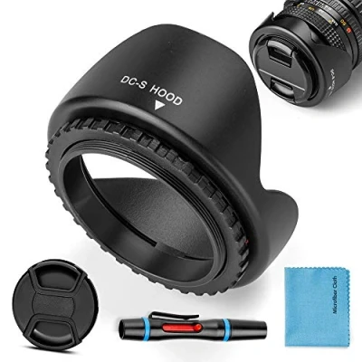 Abbildung von 67mm Gegenlichtblende,Fotover Universal Reversibel Tulip Blume Sonnenblende Streulichtblende mit Objektivdeckel Kompatibel Canon Nikon Sony Pentax Olympus Fuji Kamera