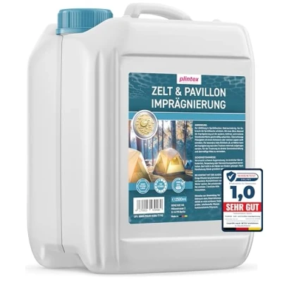 Abbildung von PLINTEX® 2,5L Zelt &amp; Pavillon Imprägnierung Imprägnierspray für Zelte, Markisen, Sonnenschirm oder Pavillons effektiver Flächen Nahtdichter Zelte dermatologisch getestet atmungsaktiv