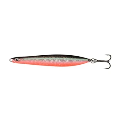 Abbildung von Savage Gear Seeker ISP Meerforellenblinker, Farbe:Fluo UV Red Black, Länge/Gewicht:6.8cm / 12g