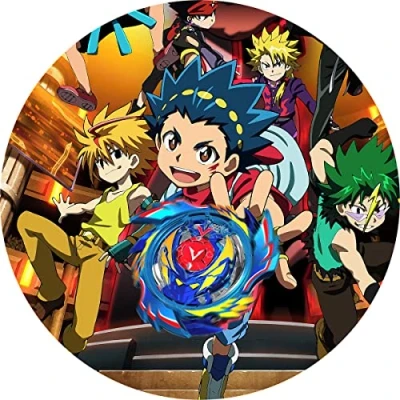 Abbildung von Fondant Tortenaufleger Tortenbild Geburtstag kompatibel mit BEYBLADE K1