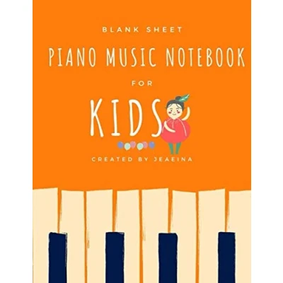 Abbildung von Piano Music Notebook for Kids: Wide staff manuscript paper 100 pages