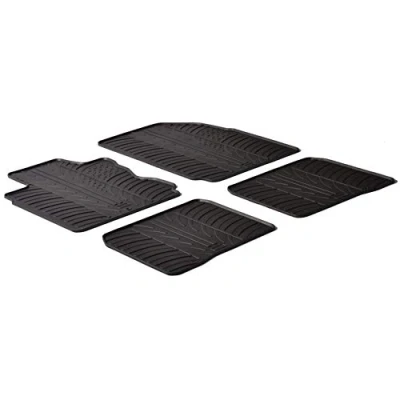 Abbildung von Gledring 0277 Fußmattensatz Gummi vorne und hinten 4 schwarz 750mm 550mm FORD: Galaxy Mk2 MPV, S Max Mk1
