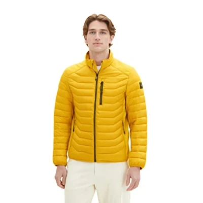 Abbildung von TOM TAILOR Herren 1038606 Hybrid Steppjacke mit Stehkragen, 19168 hockey Blue, M
