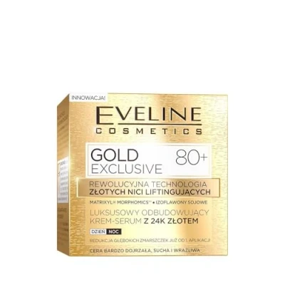 Abbildung von Eveline Cosmetics Gold Exklusiver Luxus Tag/Nachtcreme 80+, 50 ml