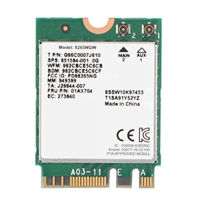 Abbildung von Bluetooth 4.2 WiFi Karte NGFF/M2 2.4G/5G Wireless Netzwerkkarte Für Intel 8265 867M 802.11AC Lenovo