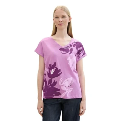 Abbildung von TOM Tailor Tshirt print, Damen, Größe: Medium, Light floral