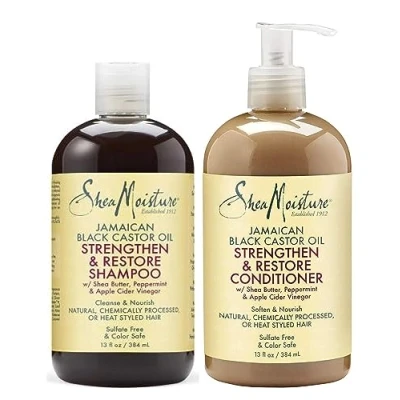 Abbildung von Shea Moisture Jamaikanisch Schwarz Rizinus Öl Shampoo &amp; Conditioner Set