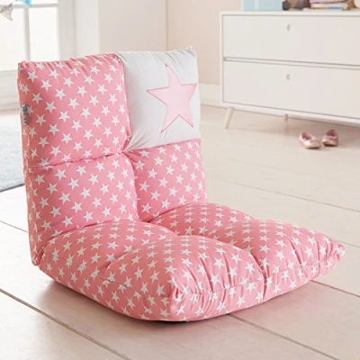 Abbildung von howa Sessel Stars, 2 in 1 Kindersessel + Kinderliege rosa / weiß
