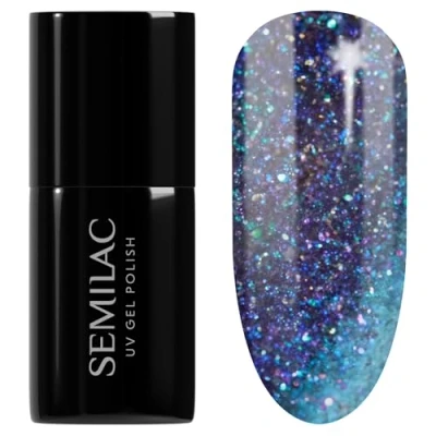 Abbildung von Semilac UV Nagellack 826 Virtual Blue 7 ml