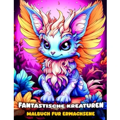 Abbildung von Fantastische Kreaturen Malbuch für Erwachsene: Fantasy Ausmalbuch Erwachsene und Jugendliche mit Magischen Fabelwesen, Schrecklich Niedlichen Monstern Fantastischen Tieren Mehr