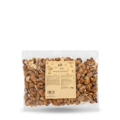 Abbildung von KoRo Gebrannte Cashewkerne Salted Caramel 1 kg Zarte ganze Cashews Feiner Salz Karamell Geschmack Praktische Vorteilspackung