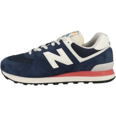 Abbildung von New Balance U574 Unisex Sneaker low, Größe: 41.5, Blue navy Leder und textil
