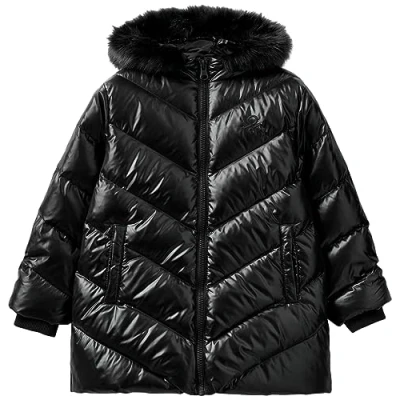 Abbildung von United Colors of Benetton Mädchen 2eo0cn02k Jacke, Nero 100, L