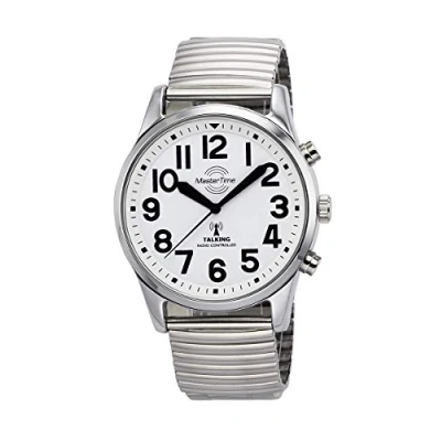 Abbildung von MASTER TIME Funkuhr Sprechende Zugband, MTGA 10691 61M, Armbanduhr, Quarzuhr, Herrenuhr
