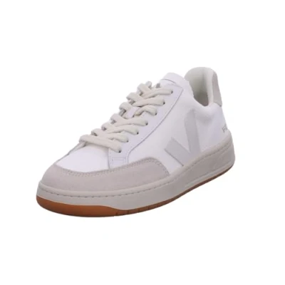 Abbildung von Veja V 12 Sneaker low, Herren, Größe: 45, White/natural Leder und textil