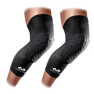 Abbildung von McDavid Kompression Beinschützer mit Knieschoner für Damen und Herren in Mehreren Farben Basketball, MD6446, Schwarz, Jugendliche