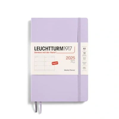 Abbildung von LEUCHTTURM1917 370785 Wochenkalender Medium (A5) 2025, Softcover, Lilac, Englisch