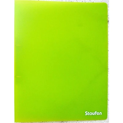 Abbildung von 10 x Staufen Ringbuch A4 PP 2 Ringe 17mm hellgrün