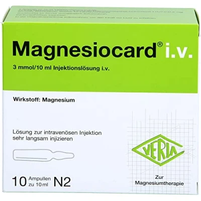 Abbildung von Magnesiocard i.v. Injektionslösung 10X10 ml