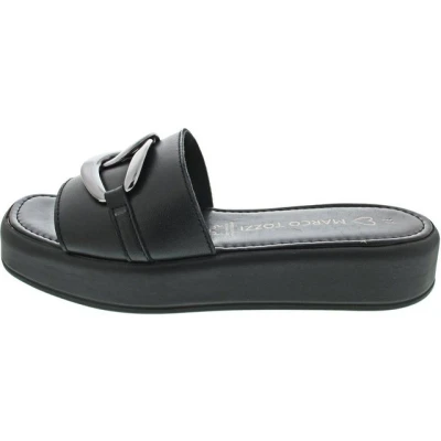 Abbildung von Marco Tozzi Pantolette flach, Damen, Größe: 38, Black Schuhe