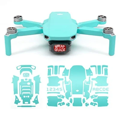 Abbildung von WRAPGRADE Skin kompatibel mit DJI Mavic Mini (Mint Blue)