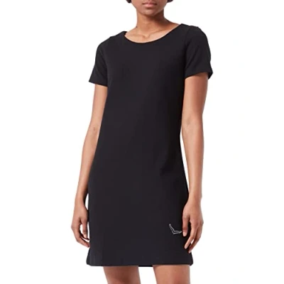 Abbildung von Trigema Jerseykleid &quot;TRIGEMA Halbarm Kleid mit Kristallsteinen&quot;, (1 tlg.)
