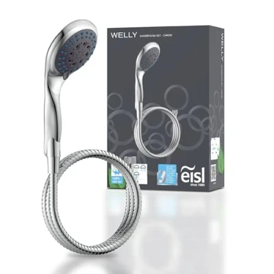 Abbildung von Eisl Handbrause &quot;Welly&quot;, (Set), Duschkopf mit Schlauch und 5 Funktionen, Chrom