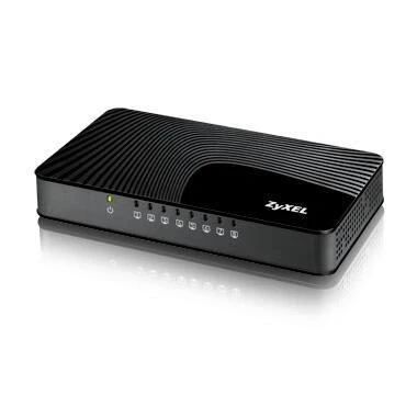 Abbildung von Zyxel 8 port Gigabit Ethernet Switch für Spiele und Medien, Lifetime Garantie [GS108S]