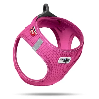 Abbildung von Classic Vest Harness Air Mesh mit curli D Ring Buckle Fuchsia XS