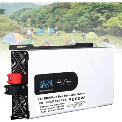 Abbildung von 5000W 6000W 8000W 10000W 12000W Reiner Sinus Wechselrichter 12V 24V 48V 60V 72V 96V auf 220V 230V Spannungswandler Inverter Umwandler mit Steckdose,Digital Anzeige Konverter (5000W,24V)