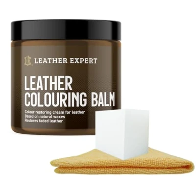Abbildung von Leder Reparatur Set 250ml Lederfarbe Beige Lederpflege Auto Ledersofa Pflegemittel für Naturleder, Verblasstes und Leicht Abgenutztes ausreichend 2 Sitzer Sofa Sessel
