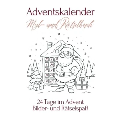 Abbildung von Adventskalender Mal und Rätselbuch: 24 Tage Rätselspaß für Kinder ab 3 Jahren
