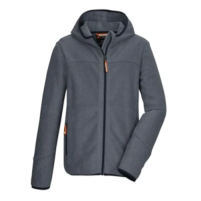 Abbildung von killtec Jungen Strickfleecejacke/Fleecejacke mit Kapuze KOW 364 BYS KNTFLC JCKT, blaugrau, 140, 42157 000