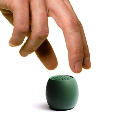 Abbildung von Boompods Zero Mini tragbarer Bluetooth Lautsprecher Kabelloser Lautsprecher, IPX6 wasserdicht, 5 Std Spielzeit, Outdoor Speaker klein, Mikrofon &amp; Dual Pairing, für Dusche, Reisen, iPhone, Lila